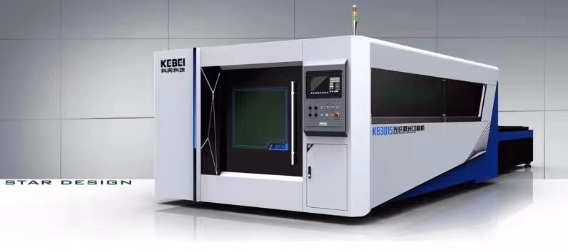 Machine de découpe au laser à table d'échange de fibres 380V/50HZ pour plaque d'acier au carbone 2